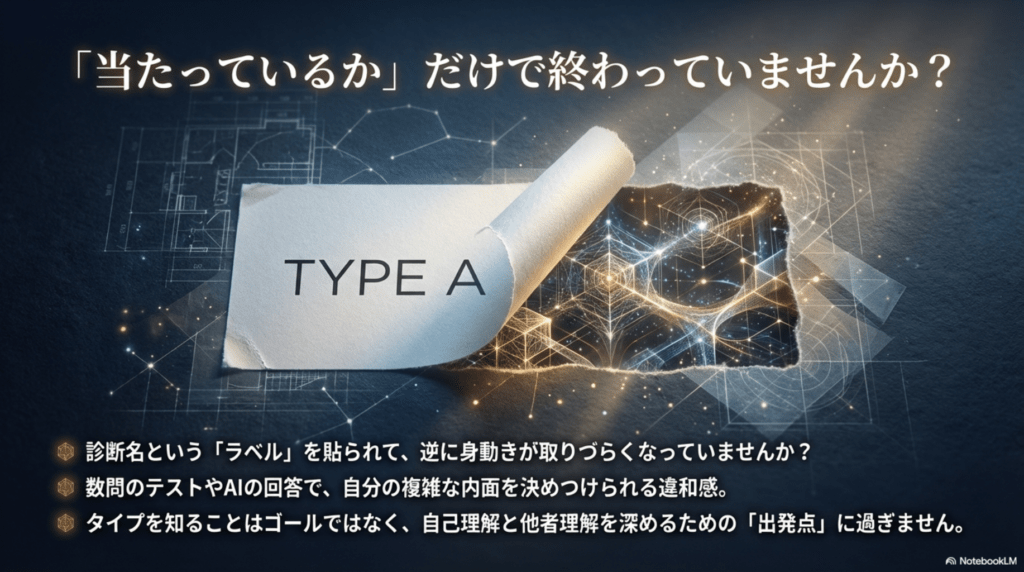 診断名というラベルの下に隠された複雑な内面の可視化。